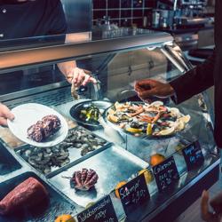 Commercial Refrigerated Fish Serve Over Counter PREMIUM - 1640 mm - Static - -1°C to +1°C