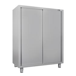 Armoire de travail en inox ECO - 1600x700mm - 2 portes coulissantes - Hauteur: 1800mm