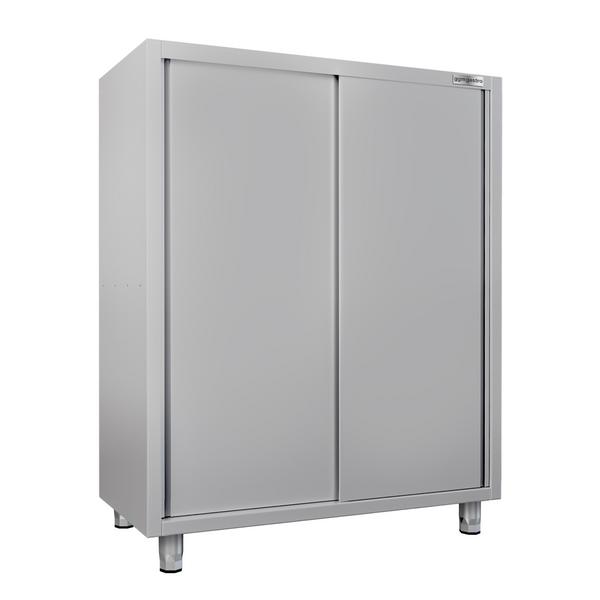 RVS hoge kast AISI 304 ECO - 1600x700mm - 2 schuifdeuren - hoogte: 1800mm