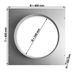 Aansluitplaat - Ø 240 mm