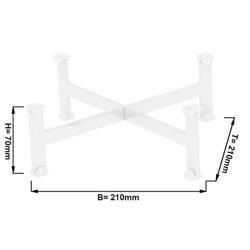 Buffetständer - Höhe: 70mm - Weiß - passend für Platten & Teller ab 210mm