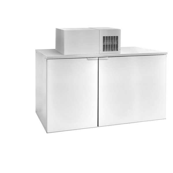 Chłodziarka bębnowa bez agregatu - Beczki 3x50 litrów - 1510x620 mm