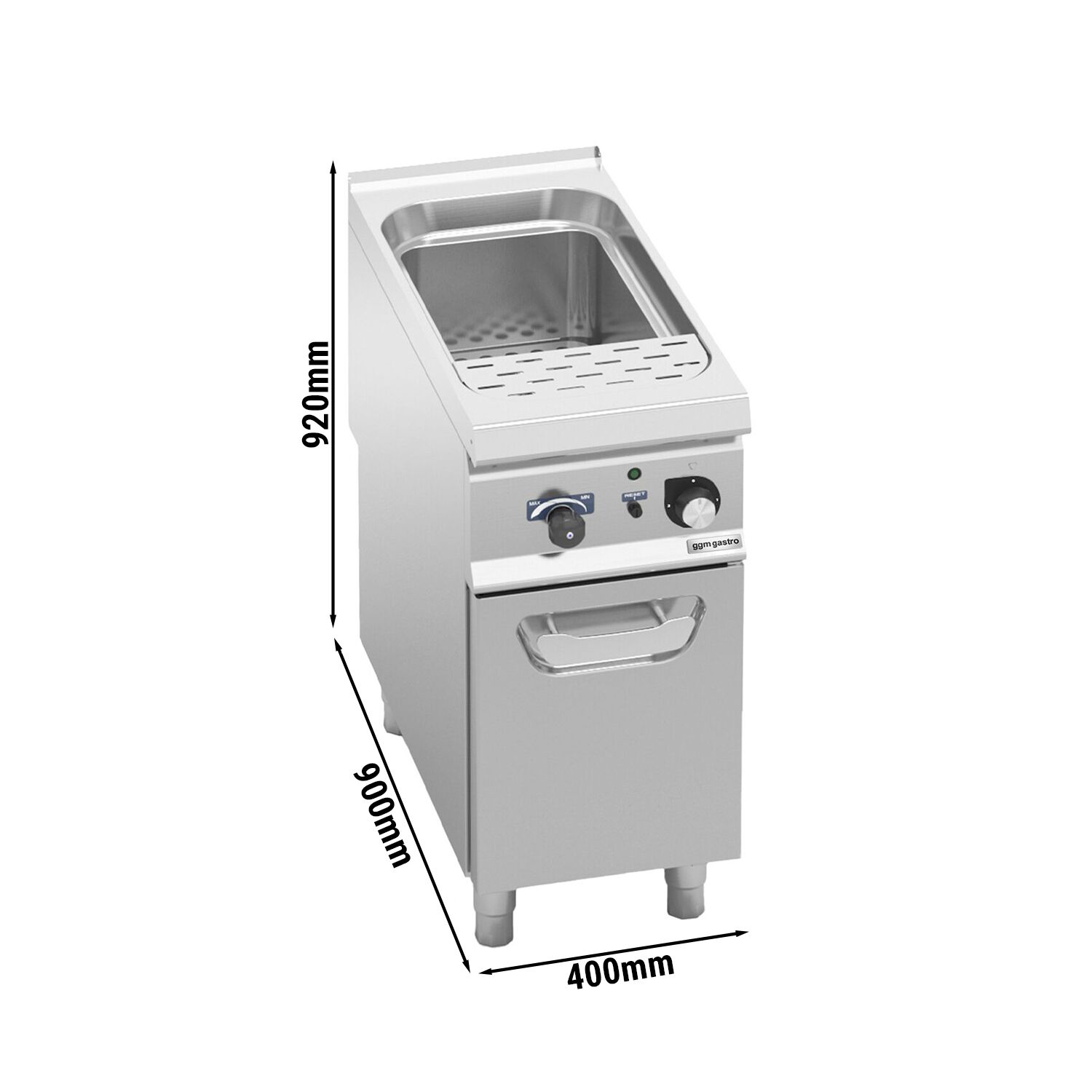 Cuiseur à pâtes électrique – 40 L – 10 kW
