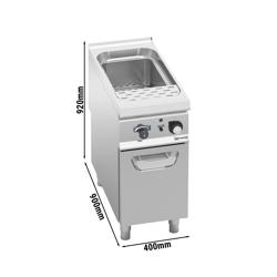Cuocipasta professionale elettrico su base armadiata - con rubinetto di carico - 40 litri - 10,0kW - con rubinetto di scarico - Linea 900