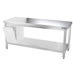 Inox Blat de lucru PREMIUM - 1,5 m - cu polita