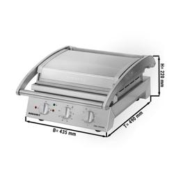 ROBAND | grill kontaktowy | grill do hamburgerów - 2,2 kW - gładka góra i dół - powierzchnia grillowania: 375x275mm	