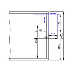 Fagyasztókamra - 1800x1800 mm - 4,30 m³ - beépített monoblokkal