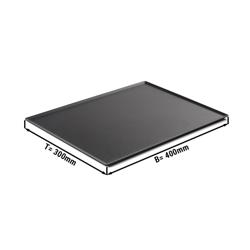 Vitrineplateau - Kunststof - 400x298x7mm - zwart