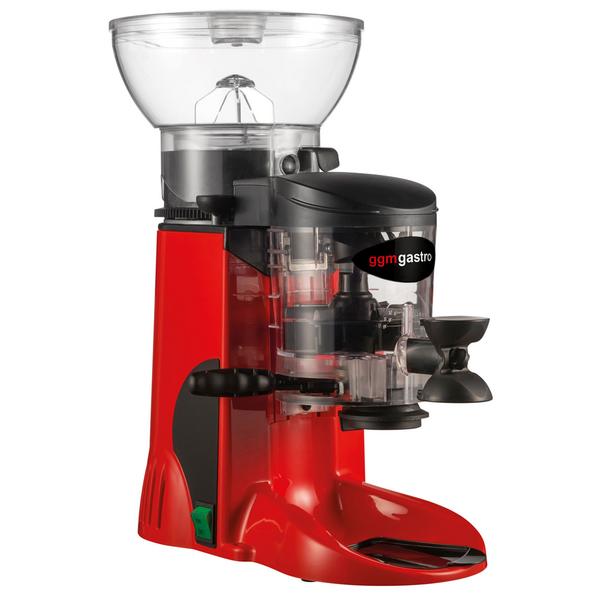 Kaffeemühle - 1kg - 77dB - Mit Dosierer - Rot