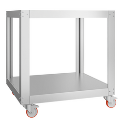 Gas pizza oven - 4x 34cm - Manual - incl. hood, base & castors