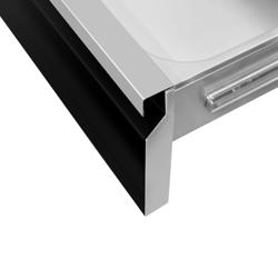 Lådskåp - svart titan - 400x560mm - 2 lådor