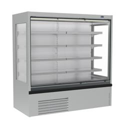 Expositor mural refrigerado para supermercado - 1875mm - 683L - com 4 prateleiras - incl. cortina noturna