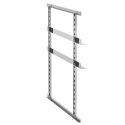 CAMBRO | EPP4060FNR مجموعتان من الإطارات المصنوعة من الفولاذ المقاوم للصدأ وزوجين من قضبان الدعم - مناسبة لـ