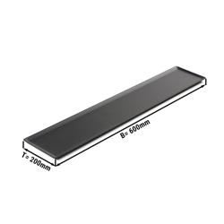 Plateau de pâtisserie et de présentation – plastique – 600 × 200 mm – Noir