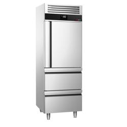 Commercial Freezer Stainless Steel PREMIUM - 700 L - half-door + 2 drawers - −20° to −10°C