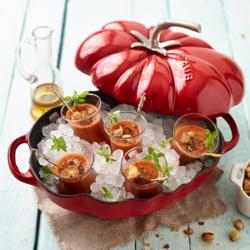 STAUB | Tomato Cocotte Enamelled Cast Iron Casserole Dish – Ø 250 mm – Cherry Red