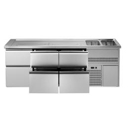 Bira tezgahı PREMIUM PLUS - 2500x700mm - 6 Çekmece