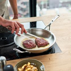 DEMEYERE | Proline 7 Stainless Steel Frying Pan – Ø 32 cm - 7-Ply - Induction/Oven/Dishwasher Safe