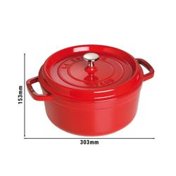 STAUB | LA COCOTTE - Kookpot - Ø 240mm - Gietijzer - Kersenrood