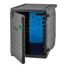 CAMBRO | CAM GOBOX® - Cargador frontal - EN 600x400 - con 9 rieles de soporte - Negro