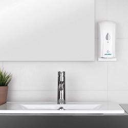 AIR-WOLF | Automatic Wall-Mounted Hand Sanitiser Dispenser – 500 ml - White - Battery Powered