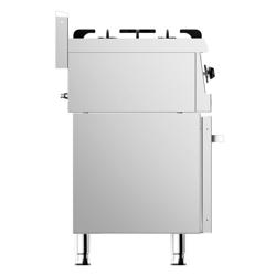 Set Üstü Gazlı Ocak ENDÜSTRİYEL - 36kW - 6 Gözlü - Dolaplı, 3 Kapı - Yüksek Güçlü Brülörlü