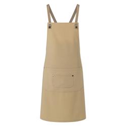 KARLOWSKY | Chef & Barista Bib Apron Urban Nature – Pebble Grey - 700x850 mm - Cross-back straps