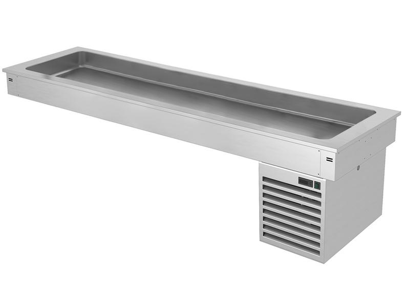 Cuva frigorifică încorporabilă - 2100 mm - +2 până la +8 °C - 6x GN 1/1 - 410 wați