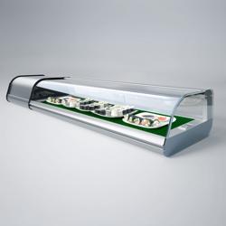 4x1/3 GN - ویترین یخچالی پریمیوم پلاس سوشی
