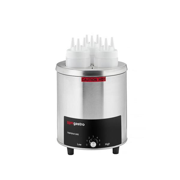 سخان صلصات تجاري - 550 W - لـ 3 زجاجات ضغط - يشمل الزجاجات