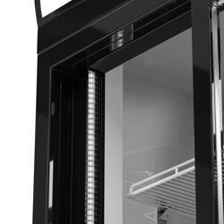 Expositor frigorífico vertical para bebidas - 1,29 x 0,76 m – com 2 portas deslizante em vidro