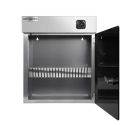 Sterilizzatore per coltelli a raggi UV - per 10 coltelli - 15W - Timer fino a 60 min - incl. porta coltelli