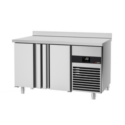 Koelwerkbank PREMIUM - 1400x600mm - met 2 deuren & met achterwand