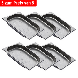 Edelstahl GN-Behälter 1/2 - gelocht - Höhe: 40mm