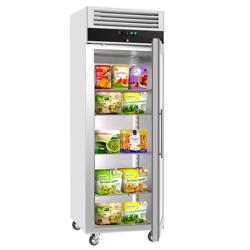 Vrieskast rvs ECO - 600L - 1 glazen deur - Zwart