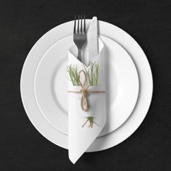 Cutlery & crockery rack KOPENHAGEN - 620x650mm - Height: 450mm - Stainless steel - Countertop model