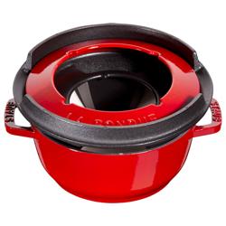 STAUB | SPECIALITIES - Fondü Seti - Ø 160mm - Dökme demir - Kiraz kırmızısı