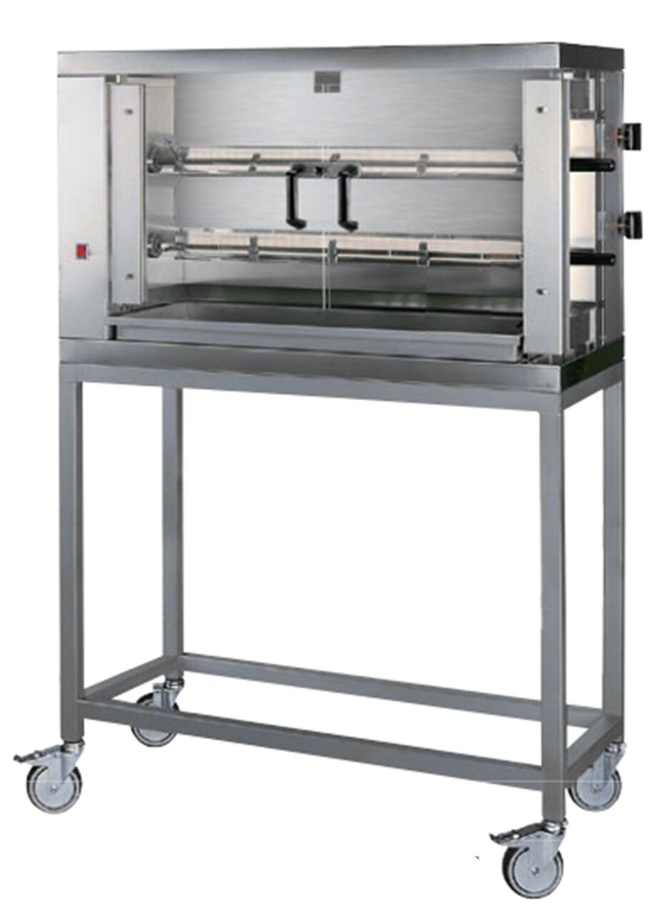 Soubassement ouvert - 1190x480x883mm - Inox - Série GHKM & EHKM - avec roulettes