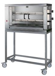 Underrede för hönsgrill - 1190x480x883 mm - rostfritt stål - med hjul - passar till GHKM- och EHKM-serien - utan grundbotten