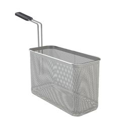 Tésztakosár - 100x477,3x242,5 mm - rozsdamentes acél | 1 fogantyúval | lekerekített sarkok | hőálló anyagok - tésztafőzőkhöz - kompatibilis: ENB363P - tartozék nélkül: Teflon ütköző
