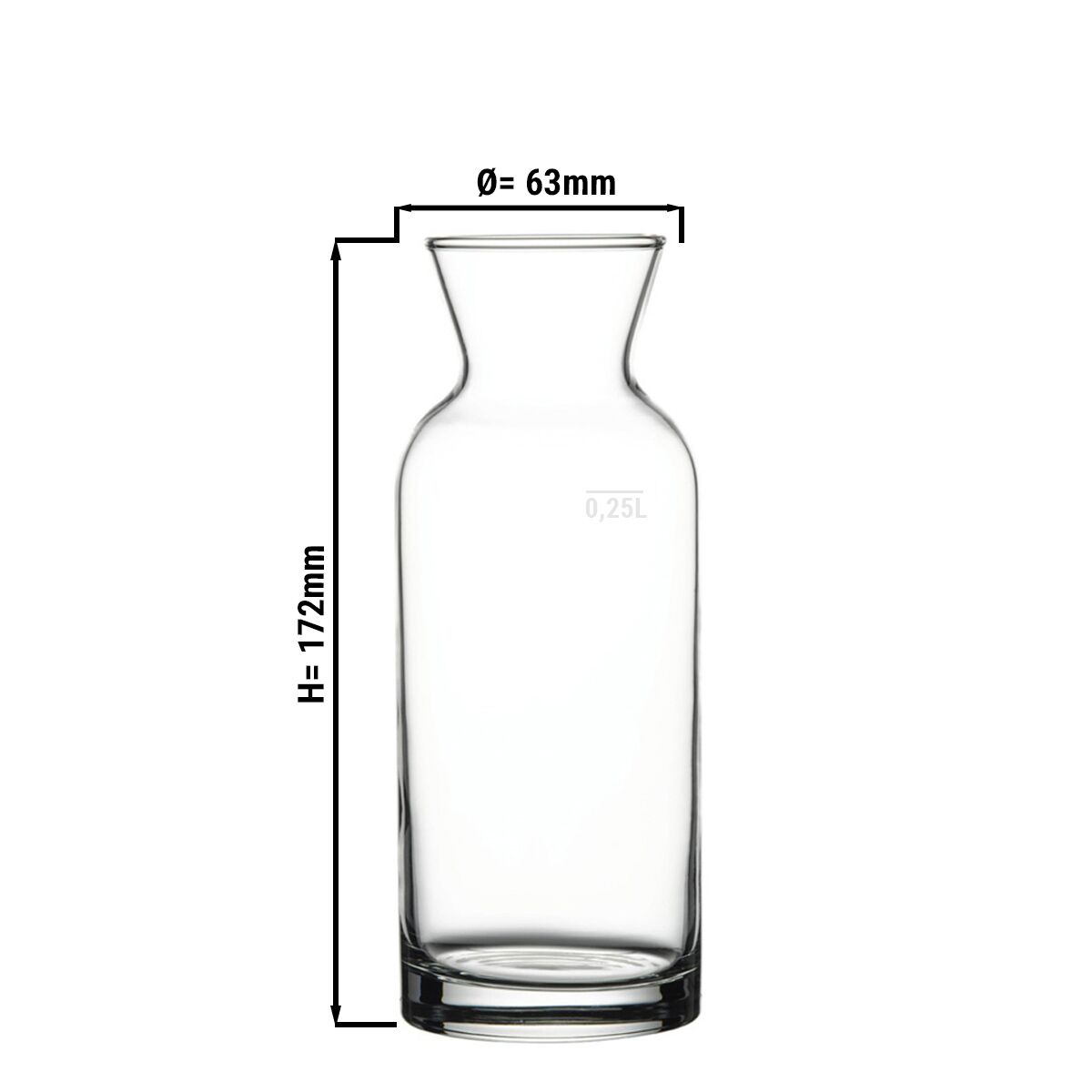 (12 pièces) Carafe - VILLAGE - 250 ml	