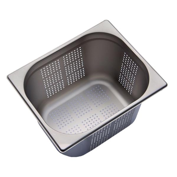 Gastronorm Container - 1/2 Stainless Steel - Perforated - 200 mm