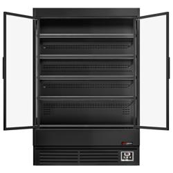 Naścienna szafa chłodnicza z izolowanymi drzwiami na zawiasach - 1320 mm - 595 litrów - z oświetleniem LED i 4 półkami