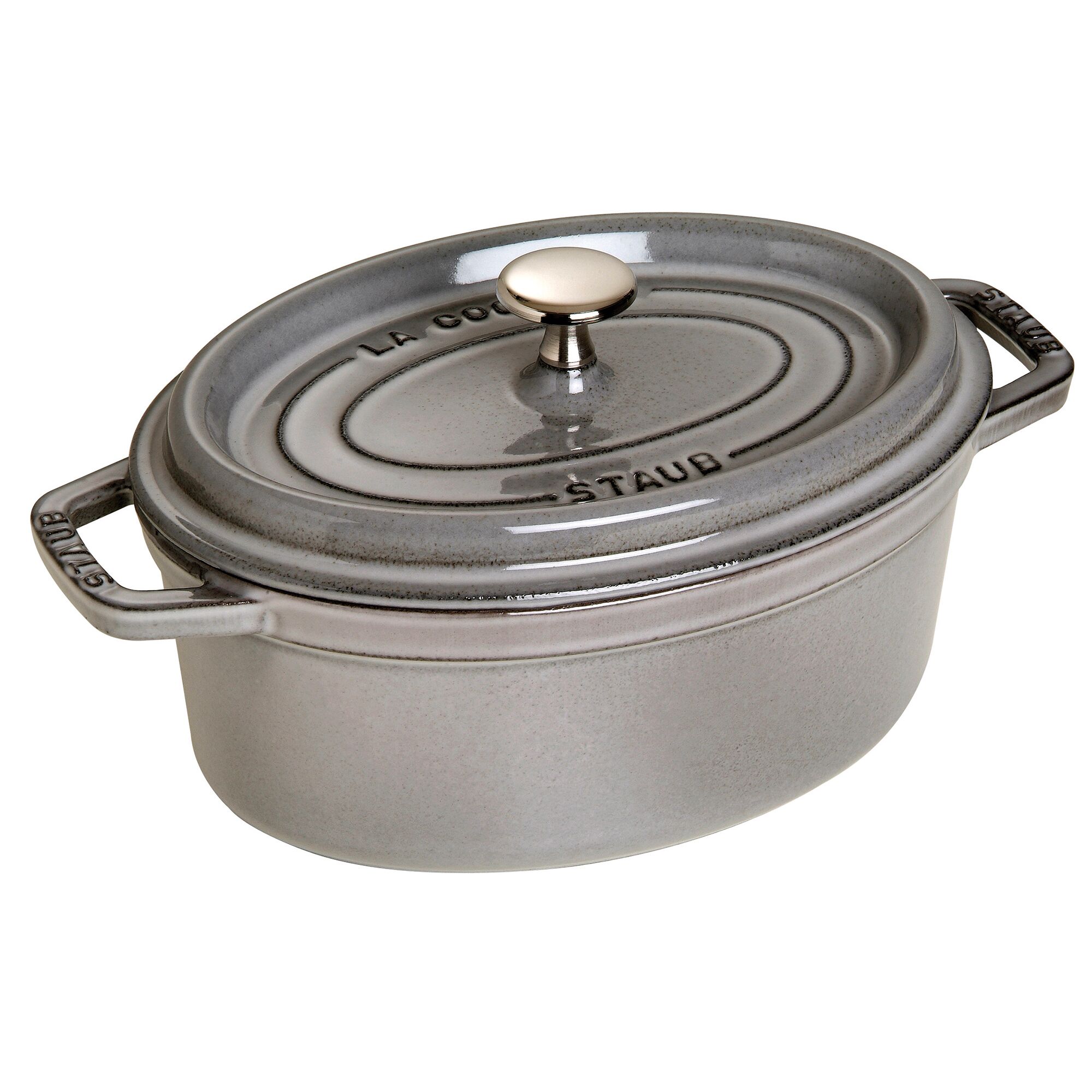 STAUB | LA COCOTTE - Cocotte - oval - 370mm - Gusseisen - Graphit-Grau |  GGM Gastro