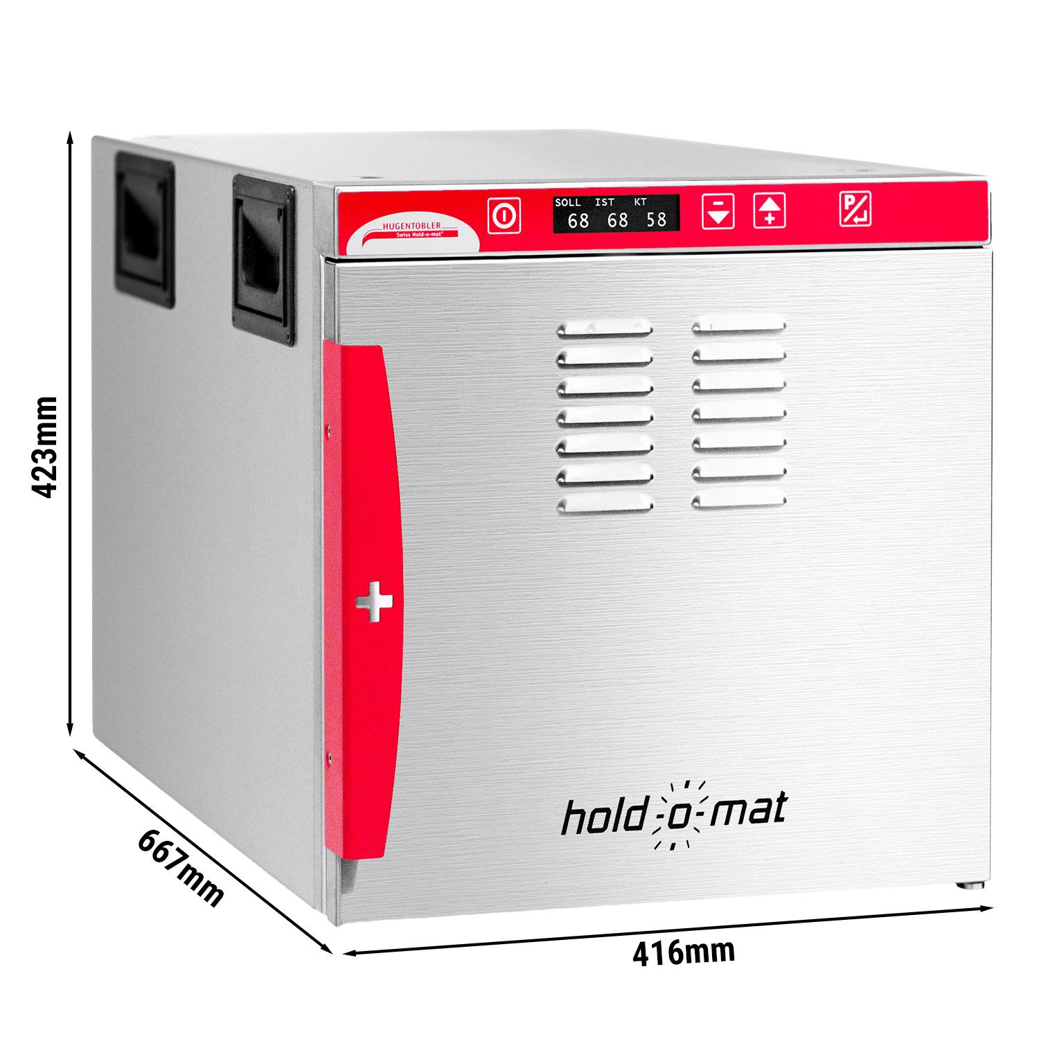 HUGENTOBLER | Commercial Hold-o-Mat 411 Cook & Hold Oven – 1.5 kW - 230V - up to 120°C - OLED