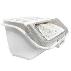 Contenitore per ingredienti - con coperchio - 296x367x220mm - 8L - Polipropilene - Bianco - Impilabile - NSF