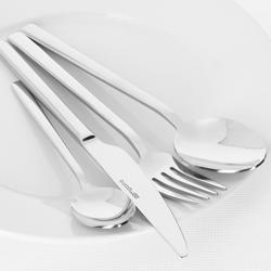 Bestekset Giancarlo - met bestekbox - rvs 18/10 - Mes224mm - Vork205mm - Lepel205mm - Dessertlepel164mm - 24-delig