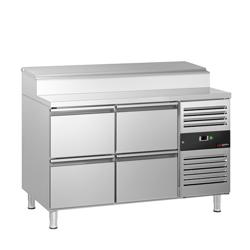 Přípravný chladicí stůl PREMIUM - 1360x700 mm - 4 zásuvky - pro 7× GN 1/3 nádoby