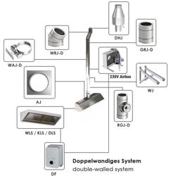 Stropna napa - 2400 mm - Sa filterom & svjetiljkom