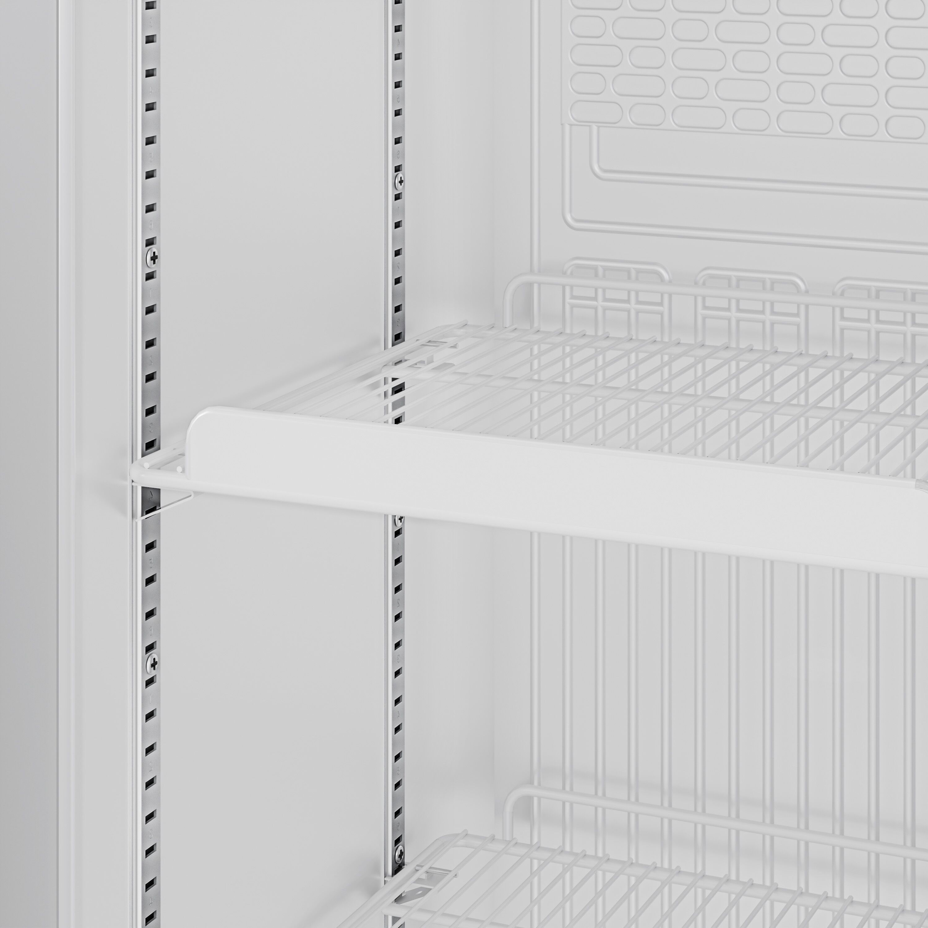Vitrine réfrigérée à boissons - 145 litres - design sans cadre - avec 1 porte vitrée et écran publicitaire